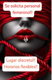 Solicita personal femenino lugar discreto